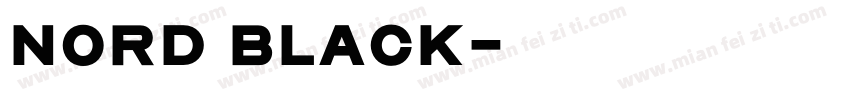 Nord Black字体转换